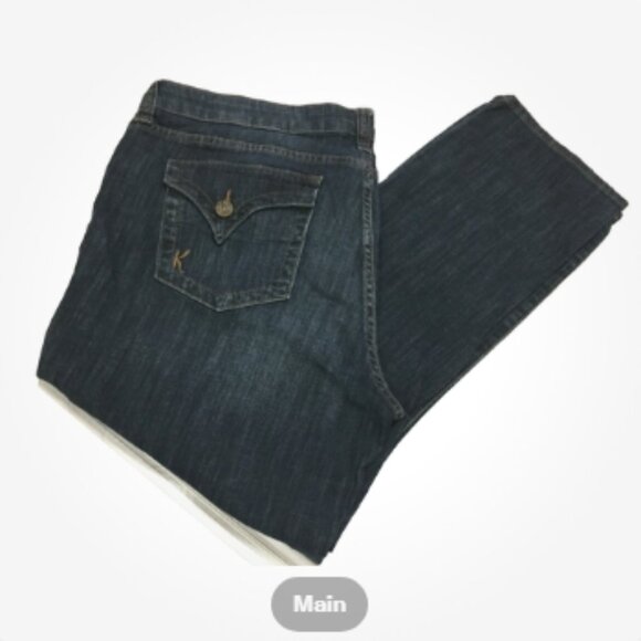 KUT from the Kloth Women Sz 16 Barlot Boyfriend Jeans 5-pocket Stretch Skiny Leg - Picture 1 of 10